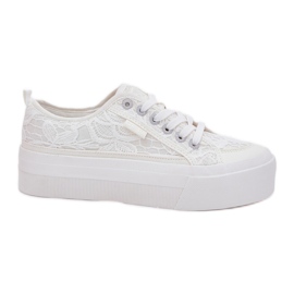 Big Star RR274747 Women's Lace Sneakers hvid