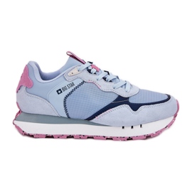 Kvinders ruskind let sportssko Big Star RR274236 Hi-Polish Blue blå
