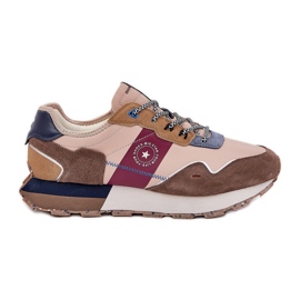 Big Star Mænds ruskind sneakers på den store stjerne RR174475 Hi-Polish Beige System