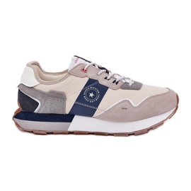 Mænds ruskind-sneakers på Big Star RR174471 Hi-Polish System System Platform grå