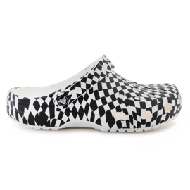 Crocs Classic Warped Checker-tilstopning 211007-103 hvid