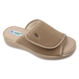 Dr.orto Befado Kvinders hjemmesko PU 078D004 Beige Velcro