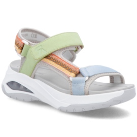 Rieker W3151-90 Sportsandaler grøn