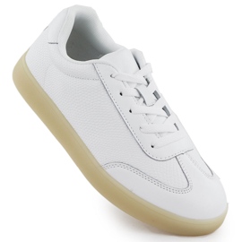 Kvinders lædersportsko Perfo-White Sergio Leone SP-118 hvid