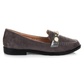 Seastar Loafers med ornamenter grå