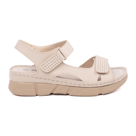 Goodin Beige klassiske kvinders sandaler