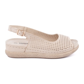 Goodin Lys hassel komfortable sandaler gylden