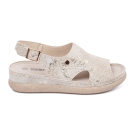 Goodin Flade sandaler med taupe spænde beige