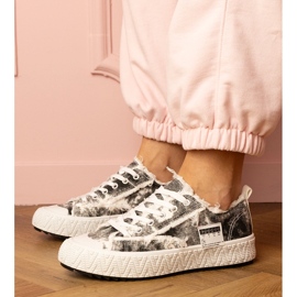 Sorte kvinders sneakers sport sneakers