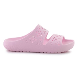 Crocs Classic Floral Cutout Sandal 210966-6W lyserød