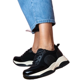 Sorte sportssneakers til kvinder