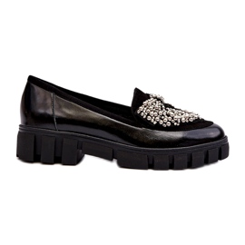 Dame patent mokkasiner Laura Messi 2785 Sort