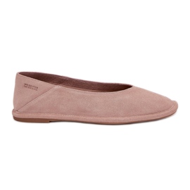 Big Star Kvinders ruskind ballerinas store stjerne RR274081 pink lyserød