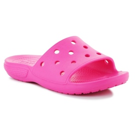Women's Openwork Flip Flops Crocs Classic Slide 206121-6UB lyserød