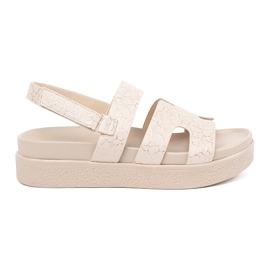 Goodin Klassiske sandaler på den beige platform