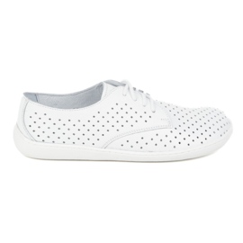 Pollonus Women's Leather Polylonus White Barefoot 5-1288-018 hvid