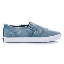 American Club Tag denim sneakers på blå