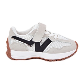 Velcro-sneakers til børn, grå