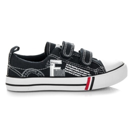 American Club Sorte sneakers med velcro