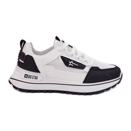 Kvinders sportssko på platformen Big Star RR274A223 Hi-Poly System White and Black System hvid