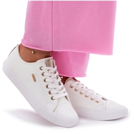 Kvinders sneakers med Eco Leather Big Star RR274748 White hvid