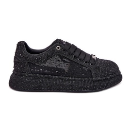 Dekorerede sneakers på GoE NN2N4021 Black Platform sort