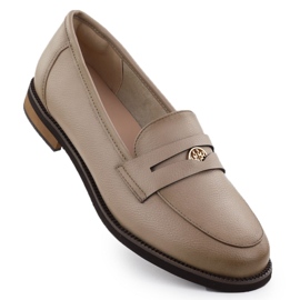 Cambell Lædersko, kvinders beige Camell 00664