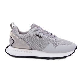 Big Star Mænds sneakers på den store stjerne RR174358 Hi-Polish Platform System Gray System grå