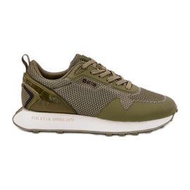 Big Star Mænds sneakers på den store stjerne RR174360 Hi-Polish System Platform grøn