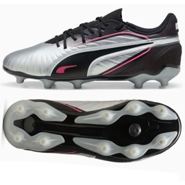 Puma King Match FG/AG 108320-02 Fodboldsko sølv