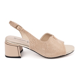 Goodin Beige hæle sandaler