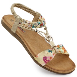 Kvinders komfortable sandaler glider -op Golden Artiker 56C1316 gylden