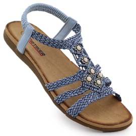 Kvinders komfortable sandaler gled Blue Artiker 56C1325 blå