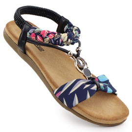 Kvinders komfortable sandaler Jeg glider Navy Blue Artiker 56C1276 blå