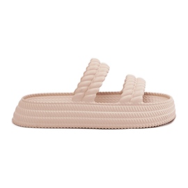 S.Barski Let skum flip flops på platformen S. barski zk51-001 beige
