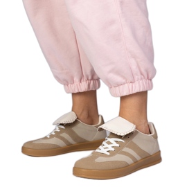 Beige sneakers Women's Sports Sneakers
