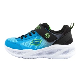 Skechers Meteor-Lights-Krendox 401495L/BKBL sko blå