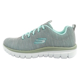 Skechers yndefulde snoede formue sko 12614/Gymn grå