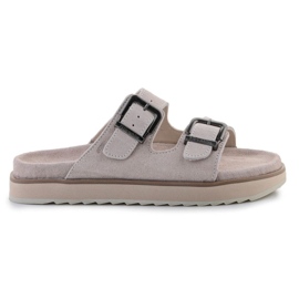 D.Franklin Flip Flops Nordic Sandal Buckle DFSH405001-FBEI beige