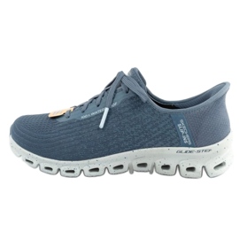 Skechers glide-trin 104571/SLT-sko med en membran blå