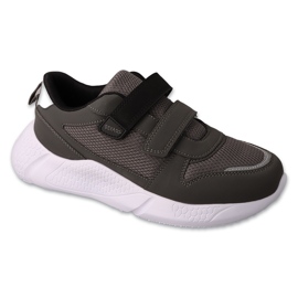 Børnesport Befado med velcro 452Y008 grå/sort