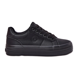 Eco Leather Women's Sneakers på platformen Big Star RR274299 Sort