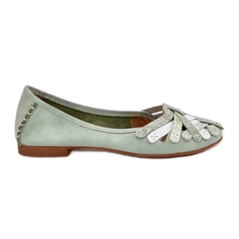Women's Leather Ballerinas Maciejka 01358-50 Mint grøn