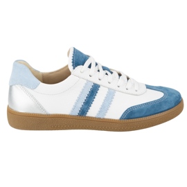 Women's Leather Sneakers Olivier N1234S2 hvid