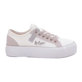 Kvinders sneakers på Lee Cooper LCW-25-31-3479L platform hvid