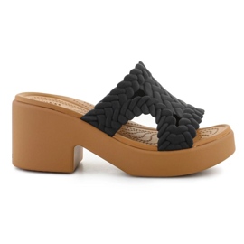Crocs Brooklyn Woven Slide Heel 209979-001 Flip-Flops sort