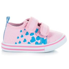 Bona Sneakers i hjerter lyserød