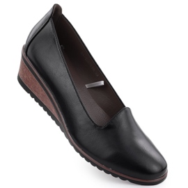 Sko til kiler Black Potocki SZ12276 sort
