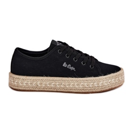Kvinders sneakers med Lee Cooper LCW-25-44-3216 Sorte sneakers