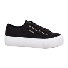 Kvinders sneakers med blonder Lee Cooper LCW-25-31-3439L sort